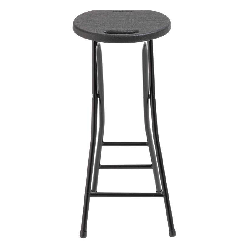 Tabouret haut pliant de 80 cm à assise rembourrée, location ÉCLAT pour cocktail et mange-debout