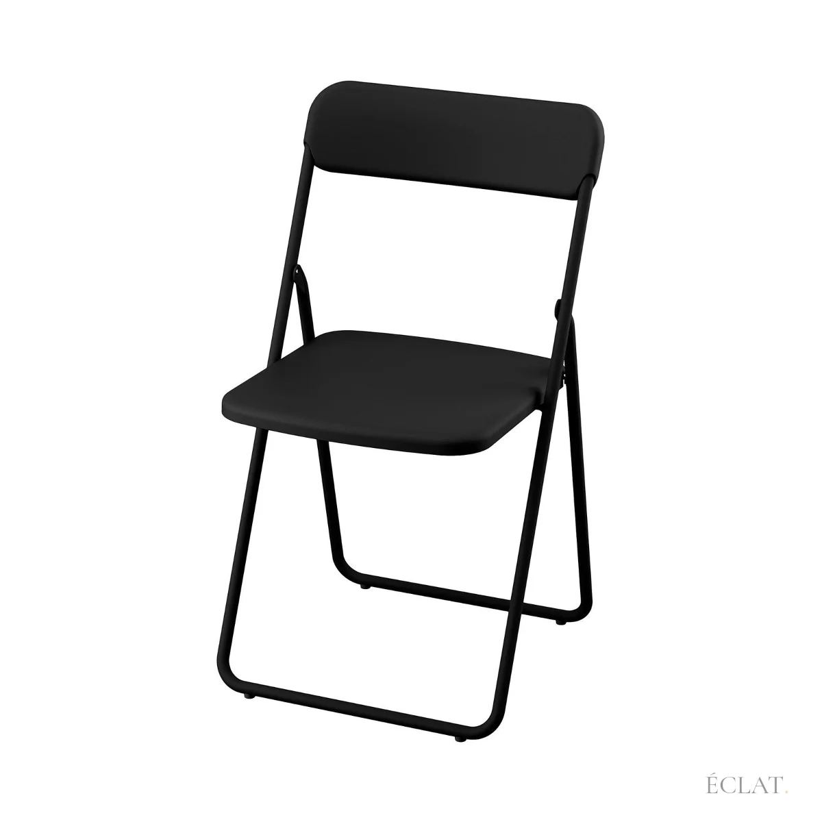 Chaise pliante plastique noire