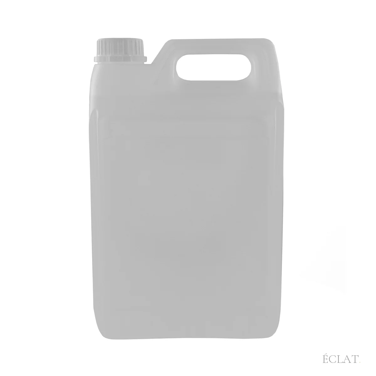 Dos du bidon de liquide pour machine à brouillard avec sa poignée