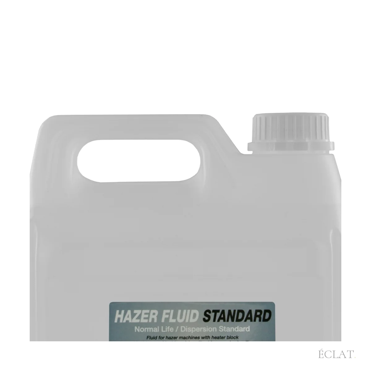 Bouchon et haut du bidon de 5 L de liquide pour machine à brouillard