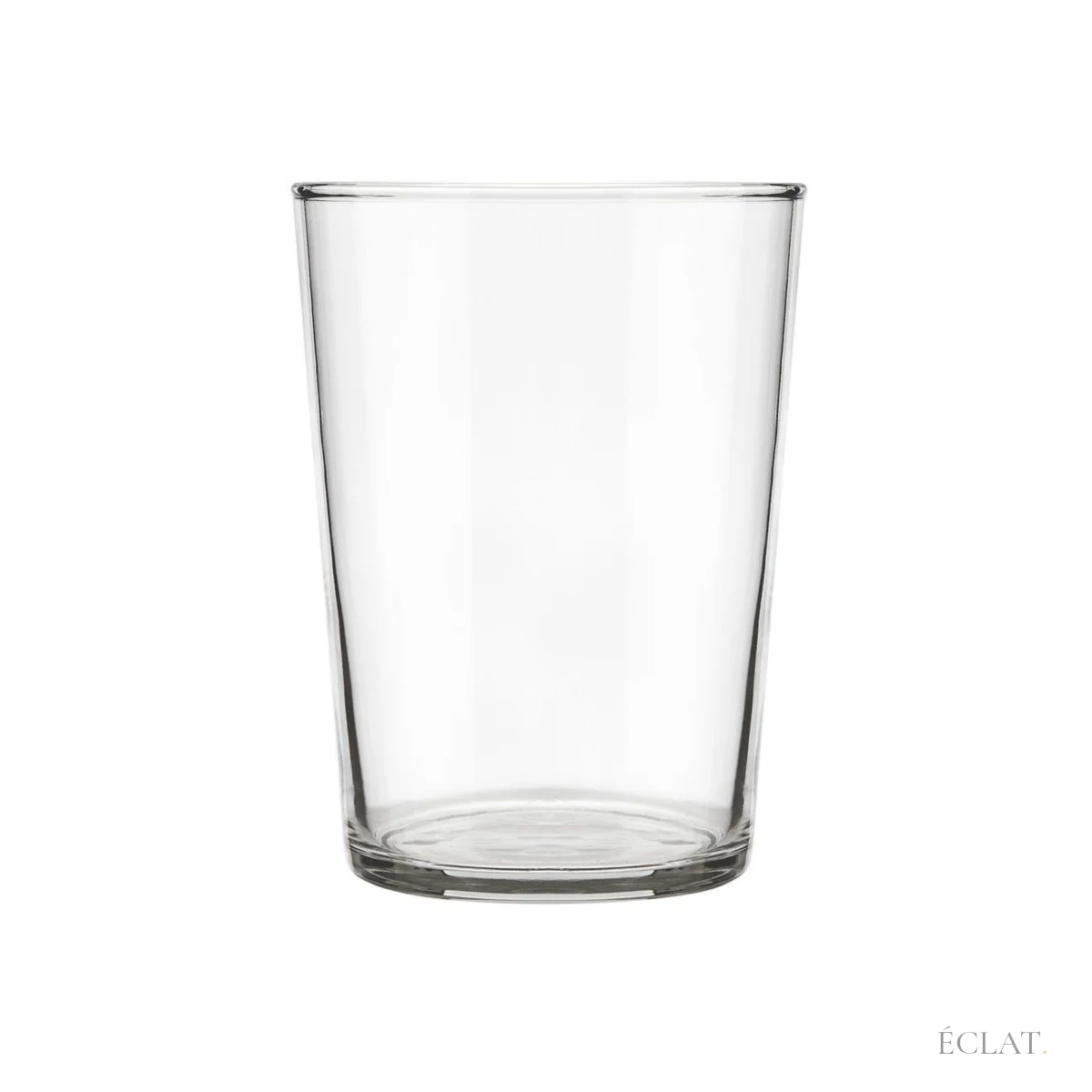 Location verre à eau de 50 cl en verre trempé, droit et légèrement évasé