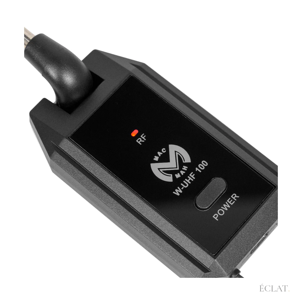 Récepteur UHF rechargeable à prise jack, bouton marche et voyant