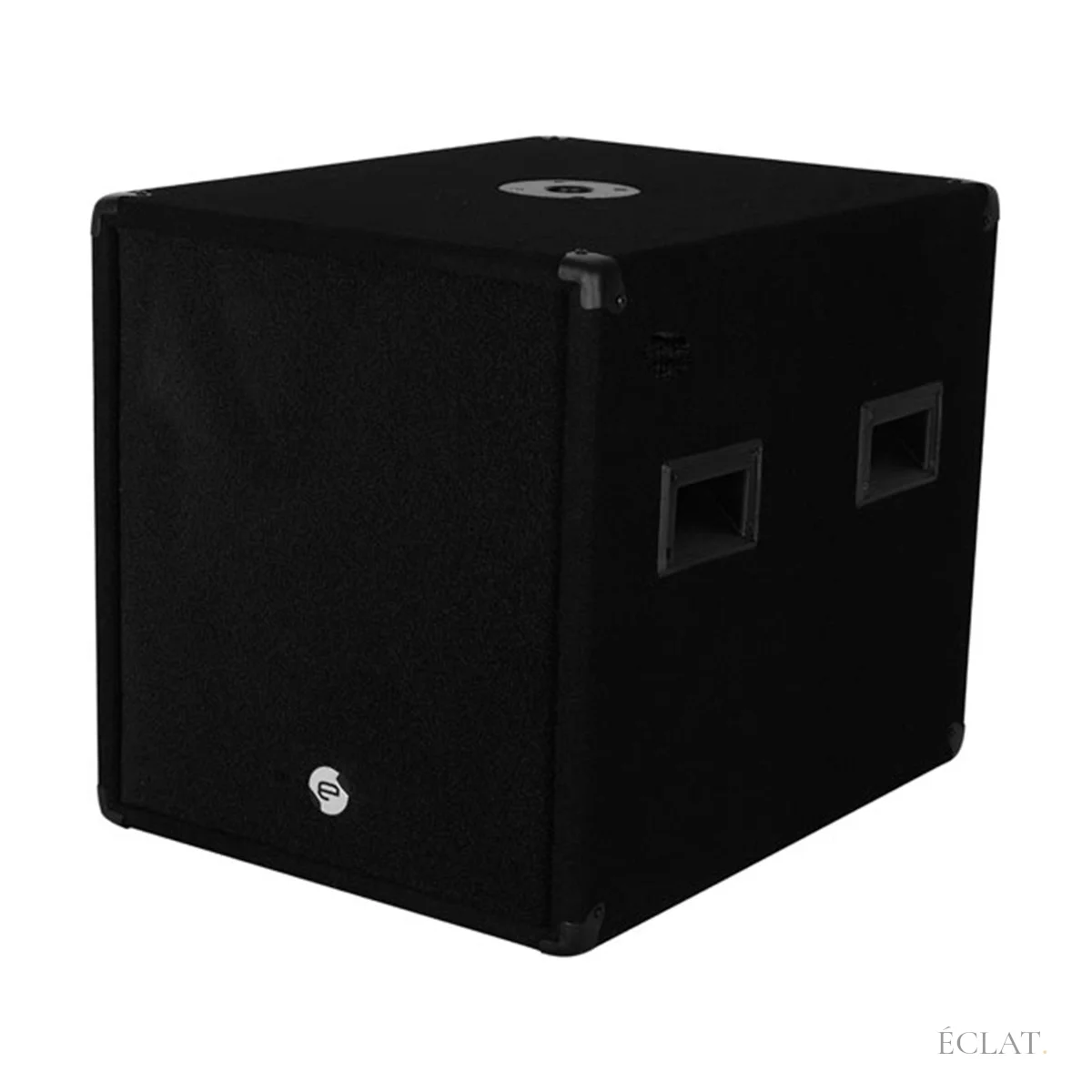 Caisson de basses amplifié 15 pouces du pack sono, façade noire