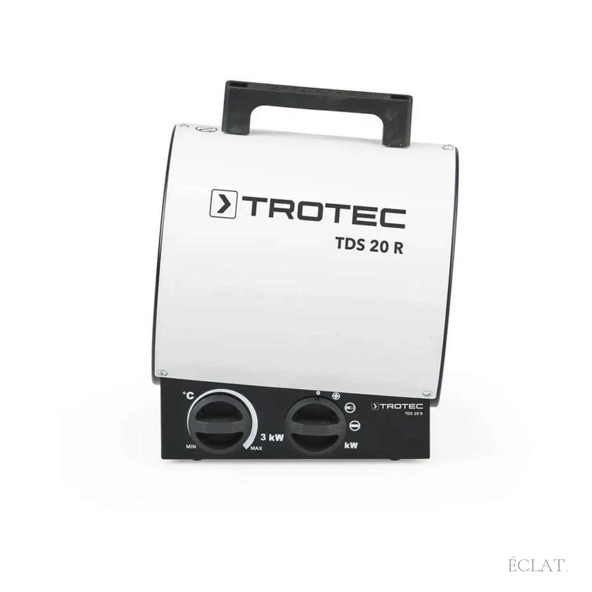 Panneau de commande du chauffage électrique pour tente : thermostat et sélecteur 1,5 ou 3 kW